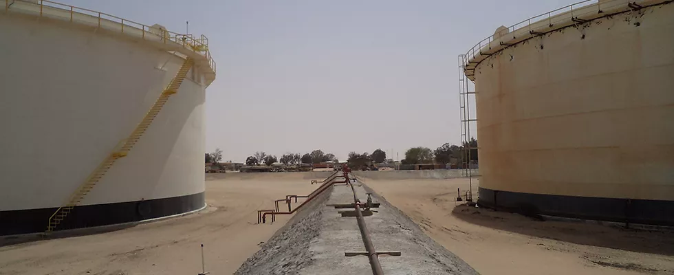 Safety Fire Water Tank No2 at Amal Field -LIBYA 